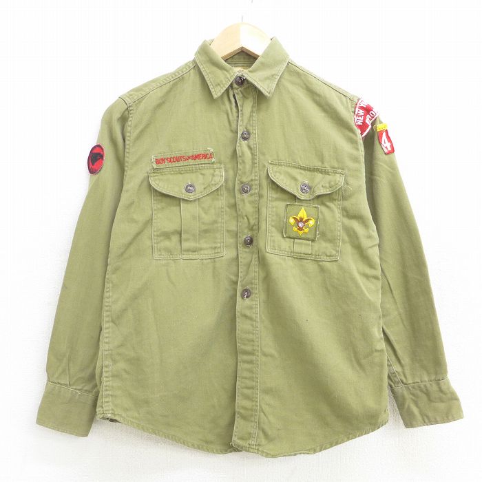 古着通販 S☆古着 長袖 ビンテージ ボーイスカウト シャツ メンズ 60