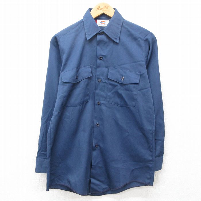 古着通販 S☆古着 ディッキーズ 長袖 ワーク シャツ メンズ 90年代 90s