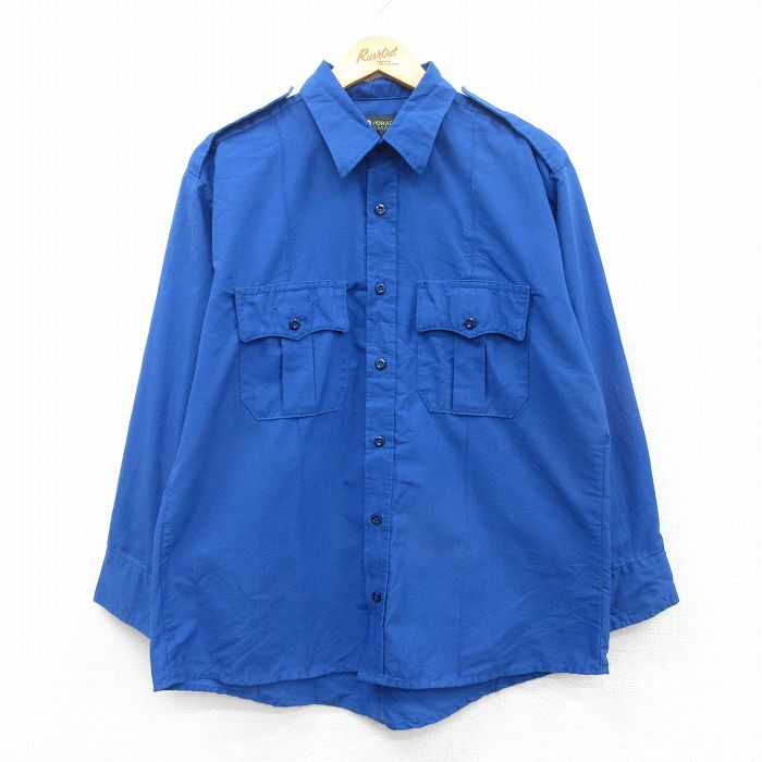 古着通販 L☆古着 長袖 シャツ メンズ 90年代 90s USA製 水色他
