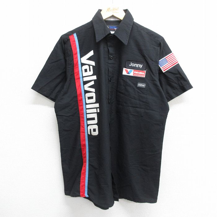 XL★古着 半袖 ビンテージ ワーク シャツ メンズ 70年代 70s ウエストポイント 大きいサイズ ロング丈 紺 ネイビー 24jul09 中古 トップス 古着通販 XL☆古着 半袖 ワーク シャツ メンズ 大きいサイズ ロング丈