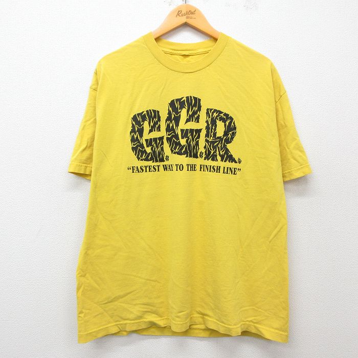 古着通販 XL☆古着 半袖 Tシャツ メンズ レーシングカー GGR