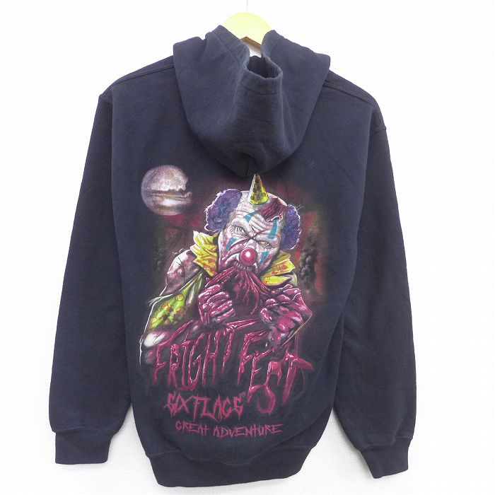 Six Flags FRIGHT FEST パーカー Youth M 遊園地