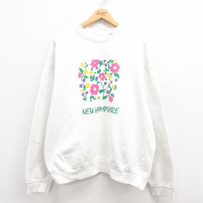 古着通販 XL☆古着 長袖 スウェット メンズ 90年代 90s