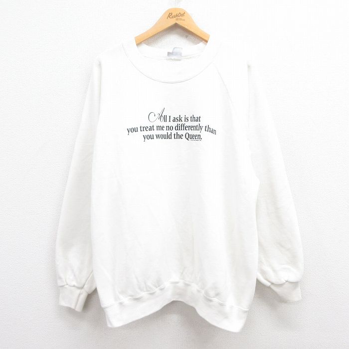 90s VINTAGE SWEATSHIRT 白 2XL 大きめ 半袖スウェット 90's Gap 1/4 Button Sweat Hoodie S / オールドギャップ ロゴ