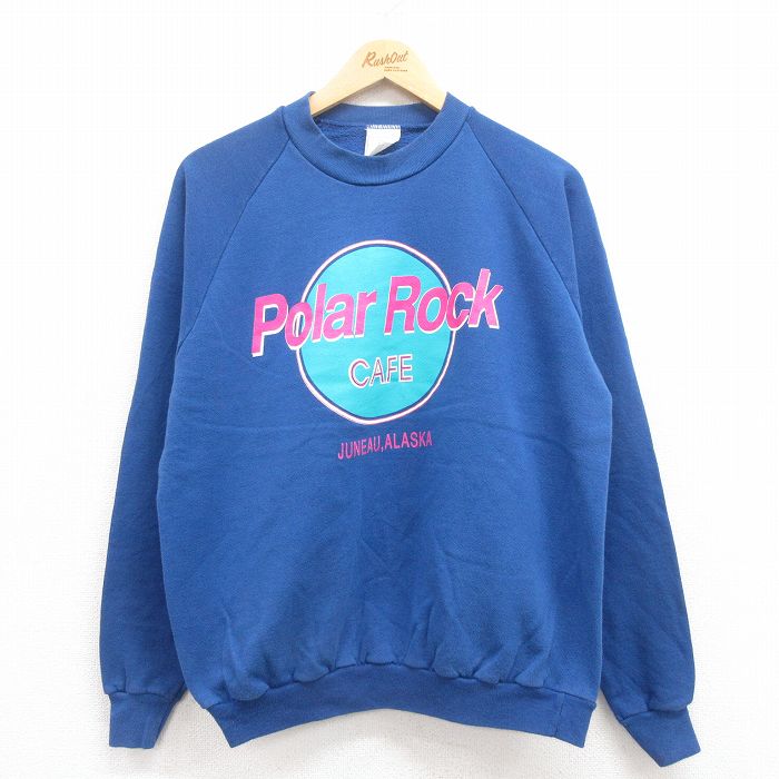古着通販 L☆古着 長袖 スウェット メンズ 80年代 80s Polar