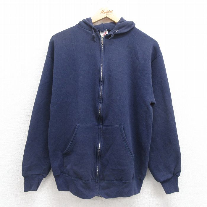 古着通販 M☆古着 ジャージーズ 長袖 フルジップ スウェット