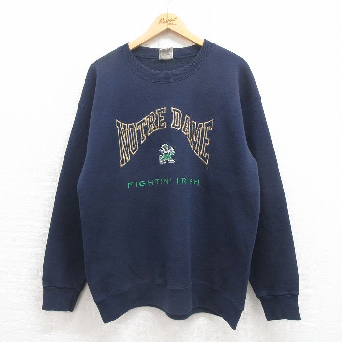 古着通販 L☆古着 長袖 スウェット メンズ 90年代 90s ノート