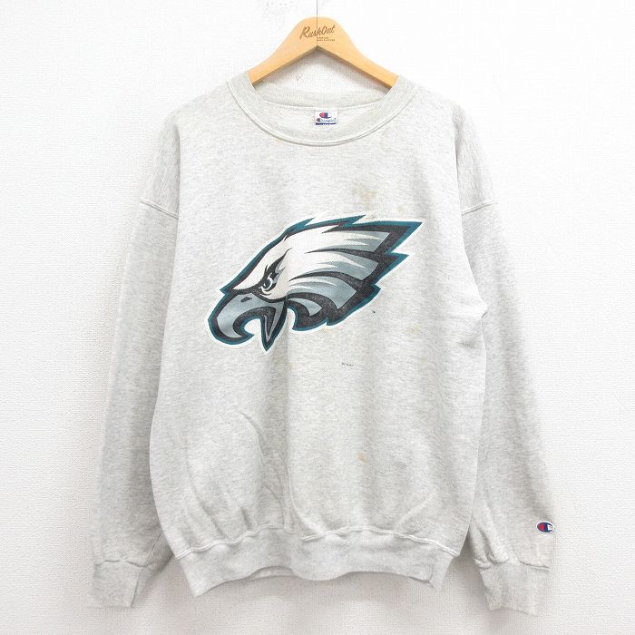 レア90s【古着】NFLブロンコス刺繍スウェットトレーナー メンズ2XL NBA/NFL/NHL/MLB トレーナー スウェット 「ヴィンテージ古着
