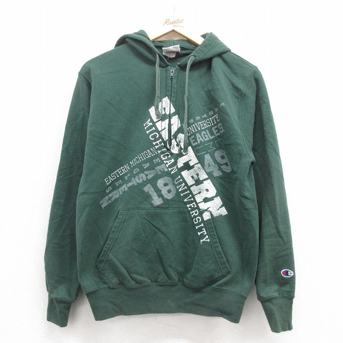 古着通販 S☆古着 チャンピオン Champion 長袖 ハーフジップ