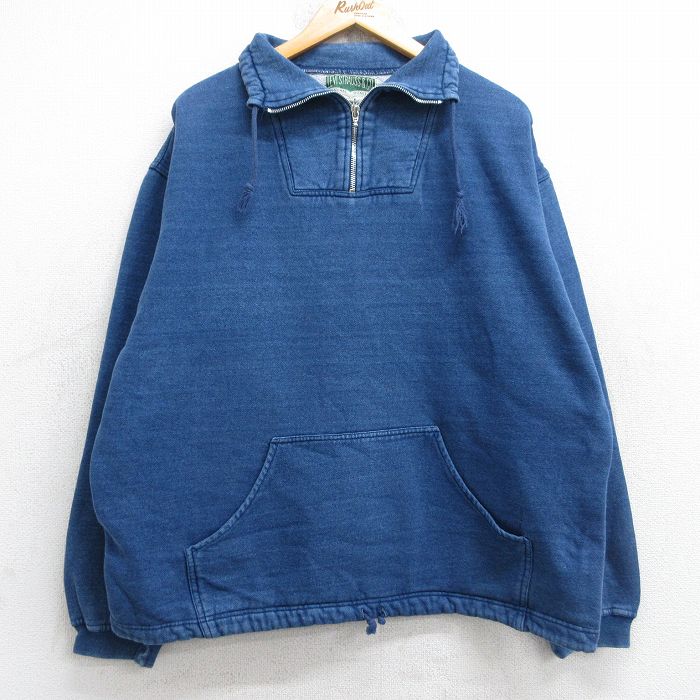 古着通販 XL☆古着 リーバイス Levis 長袖 ハーフジップ スウェット