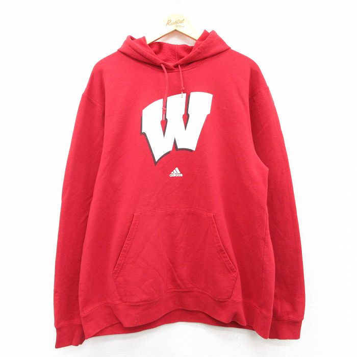 古着通販 XL☆古着 アディダス adidas 長袖 スウェット パーカー