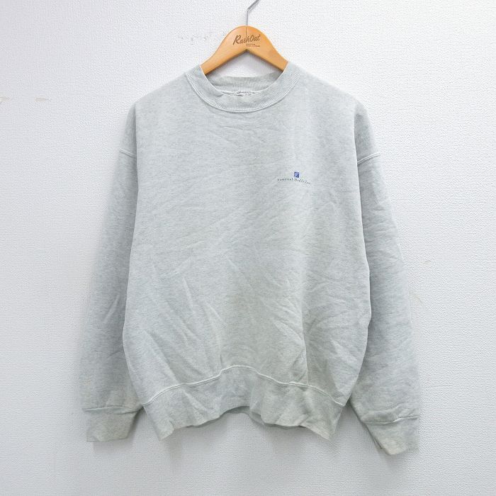 THE FLAT HEAD フラットヘッド 霜降りグレー バイカラー 切替 プレーンデザイン 裏起毛パイル地？ ロゴ刺繍 カーディガン LARGE 40-42 フラットヘッド THE FLAT HEAD 雪柄 ハーフジップ 霜降りグレー 難有り