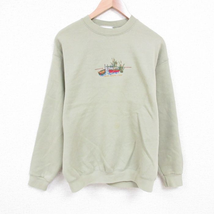 90s 古着 リー スウェット ヘビーウェイト オハイオ カレッジ L 古着 90s USA製 Lee Heavy Weight 無地 ソリッド セットイン