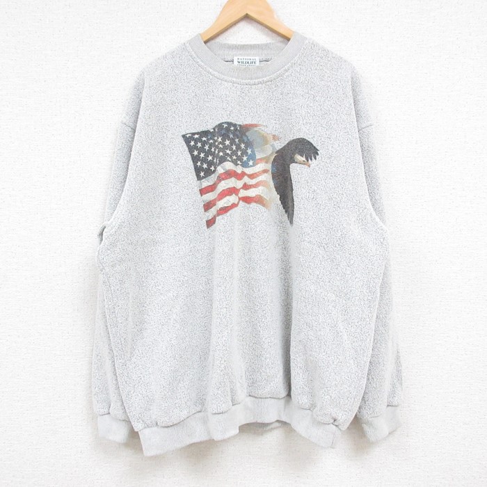 90's 万国旗タグ“XL”USA製“極上の色落ち”スウェット 古着 90s adidas EQUIPMENT 万国旗 フラッグ ロゴ 刺しゅう ハイネック