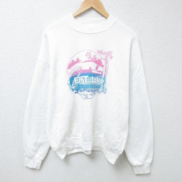 古着通販 XL☆古着 フルーツオブザルーム 長袖 スウェット メンズ 90