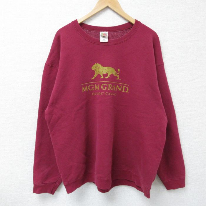 古着通販 XL☆古着 フルーツオブザルーム 長袖 スウェット