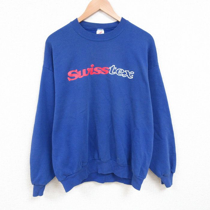 古着通販 XL☆古着 長袖 スウェット メンズ 大きいサイズ クルー