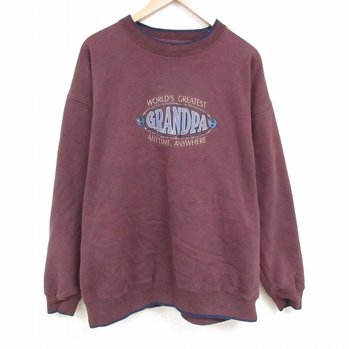 古着通販 XL☆古着 長袖 スウェット メンズ 大きいサイズ クルー 古着通販 XL☆古着 長袖 スウェット メンズ 大きいサイズ クルー