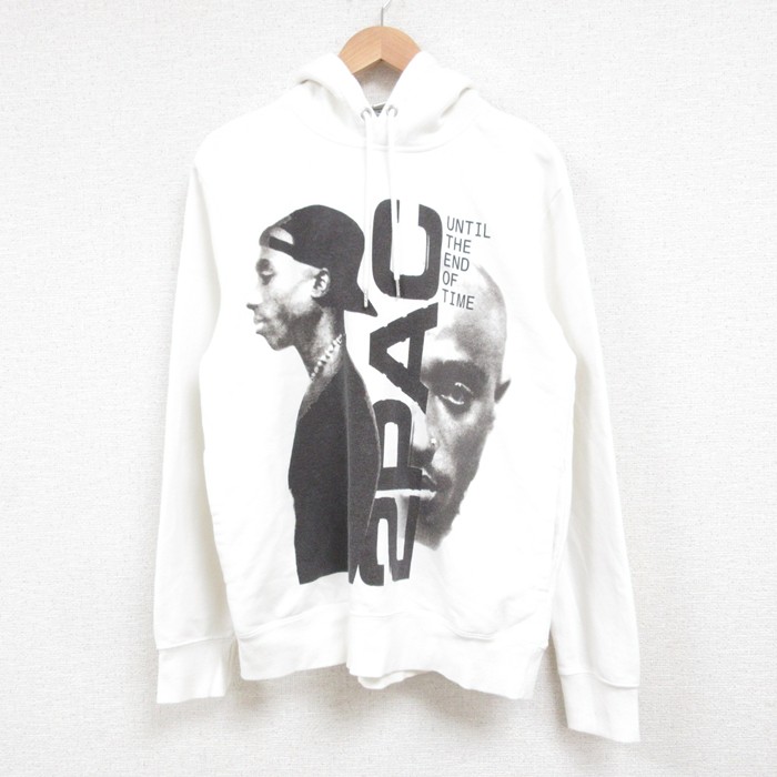 古着通販 M☆古着 長袖 スウェット パーカー メンズ 白