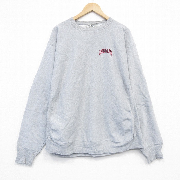 古着通販 XL☆古着 長袖 スウェット メンズ 大きいサイズ クルー