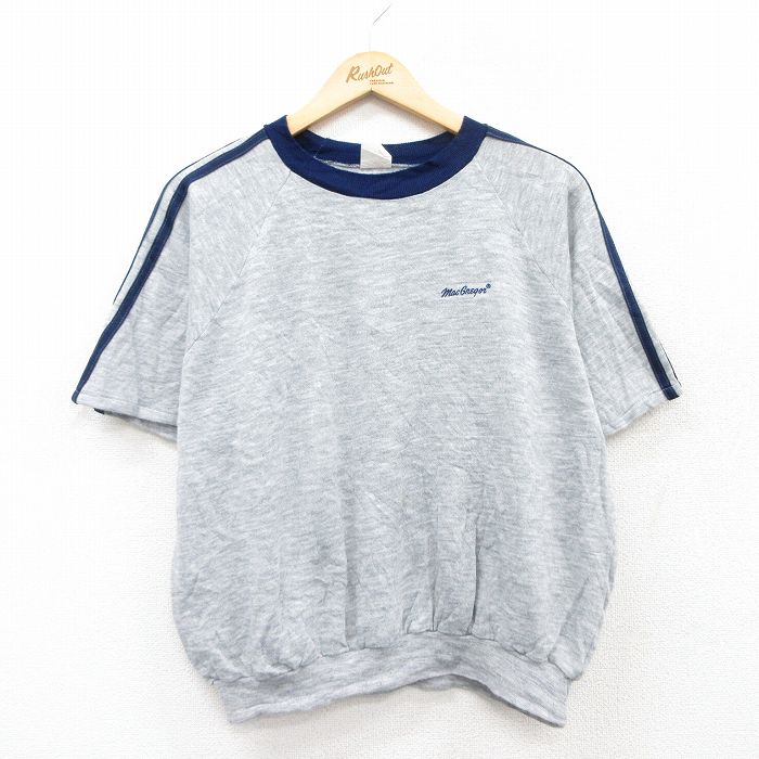 古着通販 XL☆古着 半袖 スウェット メンズ 80年代 80s ラグラン