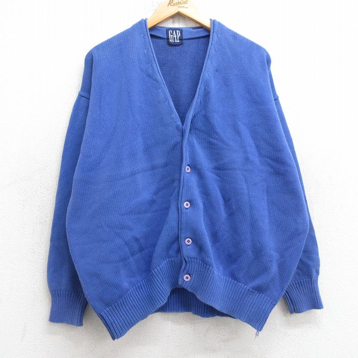【美品】90s old gap コットンニット カーディガン 紺 XL 古着 楽天市場】90s OLD GAP コットン チルデン ニット カーディガン
