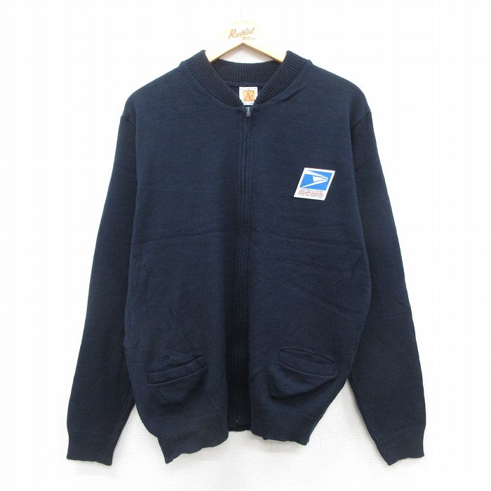 ボリビア製古着【ウールネイティブ ボーダー ニット カーディガン】メンズ XL程 NATIVE SHAWL CARDIGAN/ネイティブショールカーディガン[品番