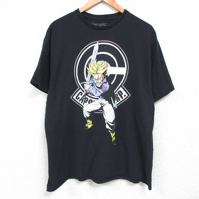 ドラゴンボールZ　Tシャツ　XLサイズ　黒　トランクス　アニメTシャツ *