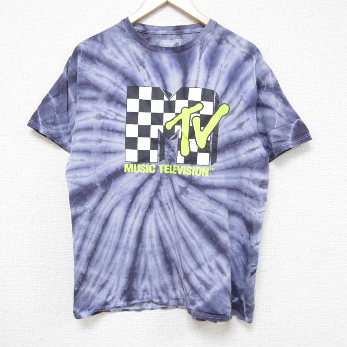 古着通販 L☆古着 半袖 Tシャツ メンズ MTV ミュージックテレビ