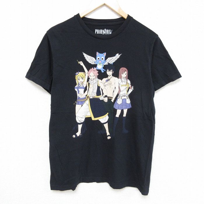 フェアリーテイル　Tシャツ Mサイズ 古着通販 M☆古着 半袖 Tシャツ メンズ アニメ フェアリーテイル