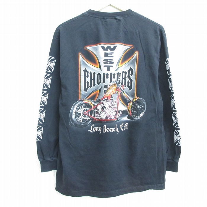 新品正規品  L☆古着 古着通販 長袖 ウエスト 00s 00年代 メンズ Tシャツ トップス