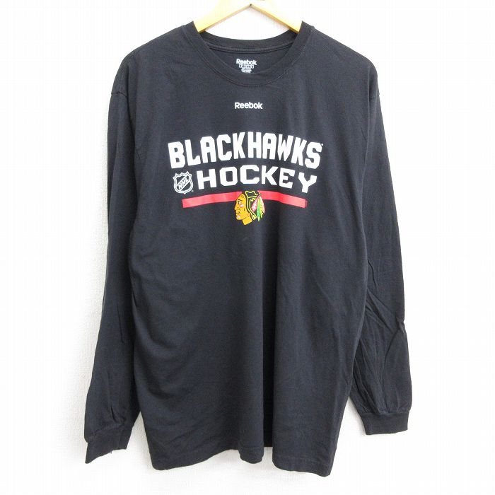 NHL USA製 シカゴ ブラックホークス　ベースボールシャツ