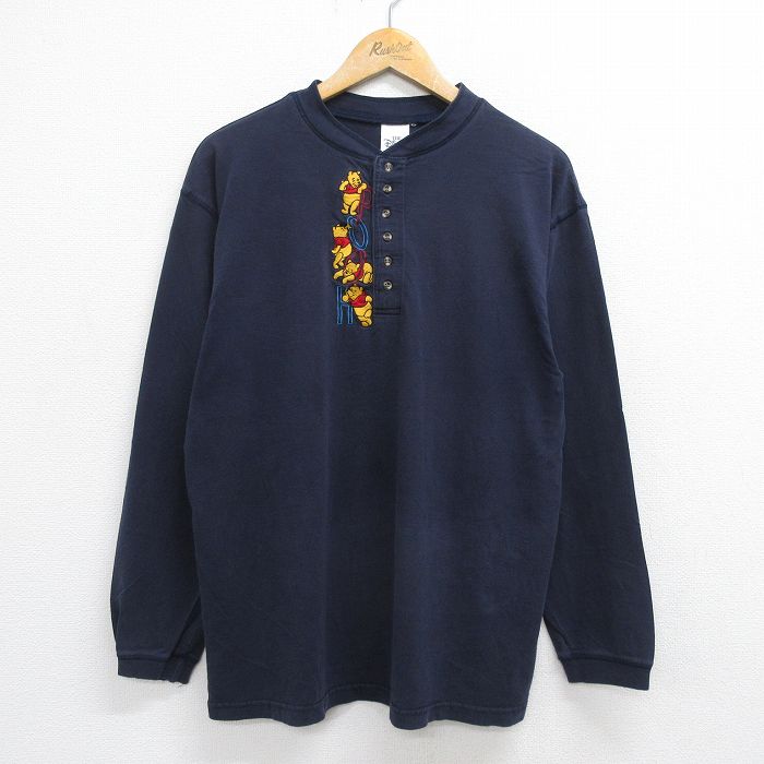 古着通販 L☆古着 長袖 ビンテージ Tシャツ メンズ 90年代 90s