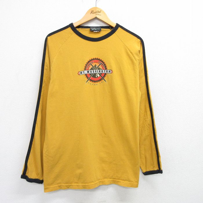 古着通販 L☆古着 長袖 ビンテージ Tシャツ メンズ 90年代 90s 