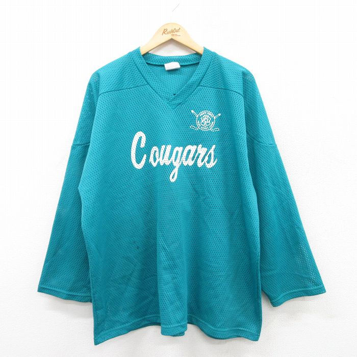 古着通販 XL☆古着 長袖 ビンテージ フットボール Tシャツ
