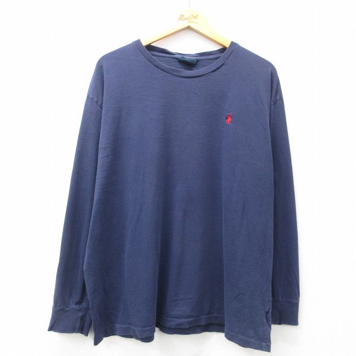 古着通販 XL☆古着 ラルフローレン 長袖 ブランド Tシャツ