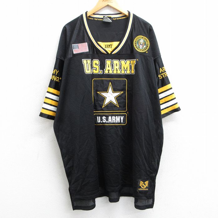 超美品　80s ビンテージ ミリタリー フットボール Tシャツ USA製ARMY 古着通販 XL☆古着 半袖 フットボール Tシャツ メンズ