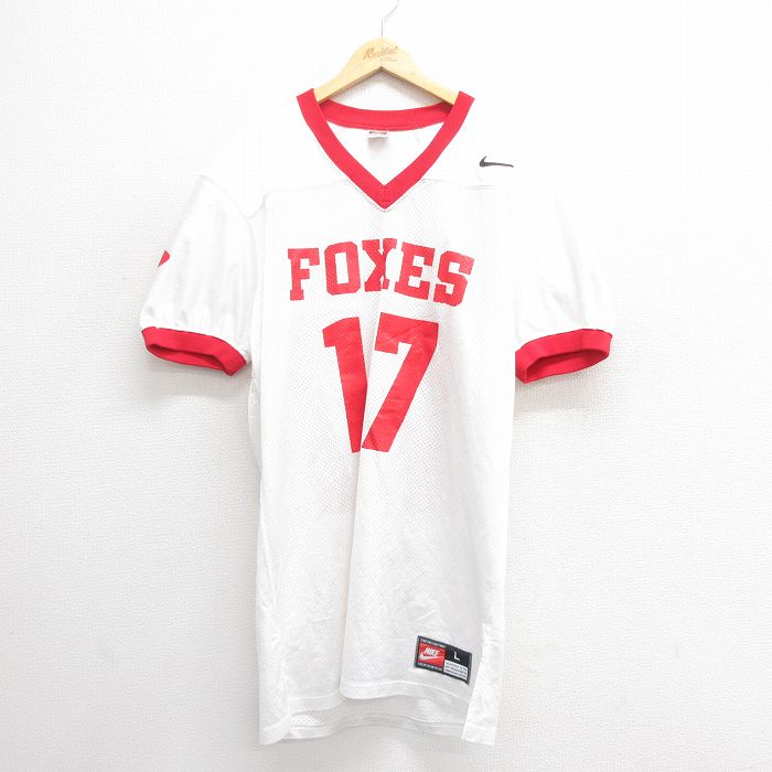 90s NIKE ハーフジップ ゲームシャツ 刺繍ロゴ フットボール USA 90s NIKE ハーフジップ ゲームシャツ 刺繍ロゴ フットボール USA
