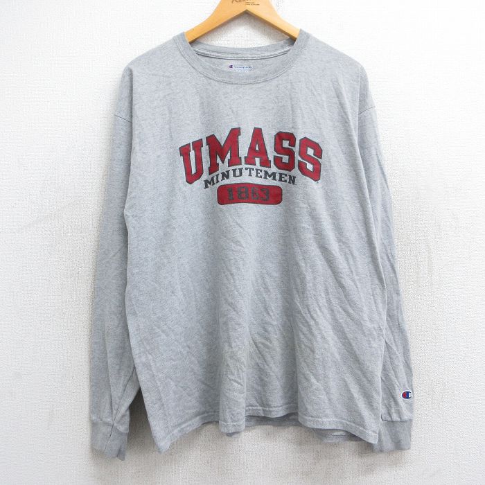 古着通販 XL☆古着 チャンピオン Champion 長袖 Tシャツ メンズ