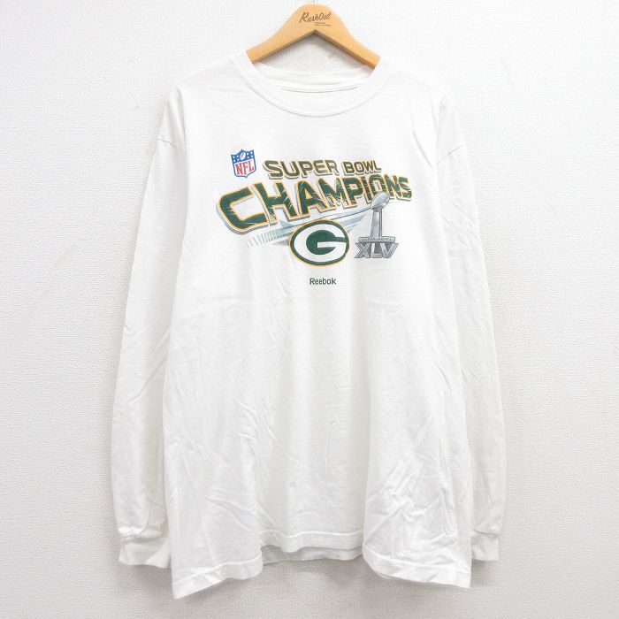 古着Green Bay Packers 長袖Tシャツ Reebok x NFL Reebok Green Bay Packers Jerseys, Packers Reebok T-Shirts