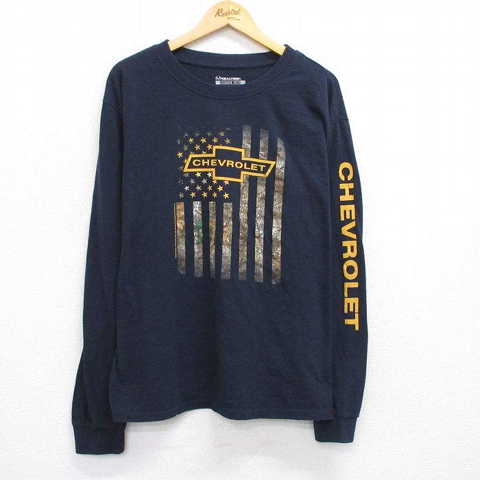古着通販 XL☆古着 長袖 Tシャツ メンズ シボレー 大きいサイズ