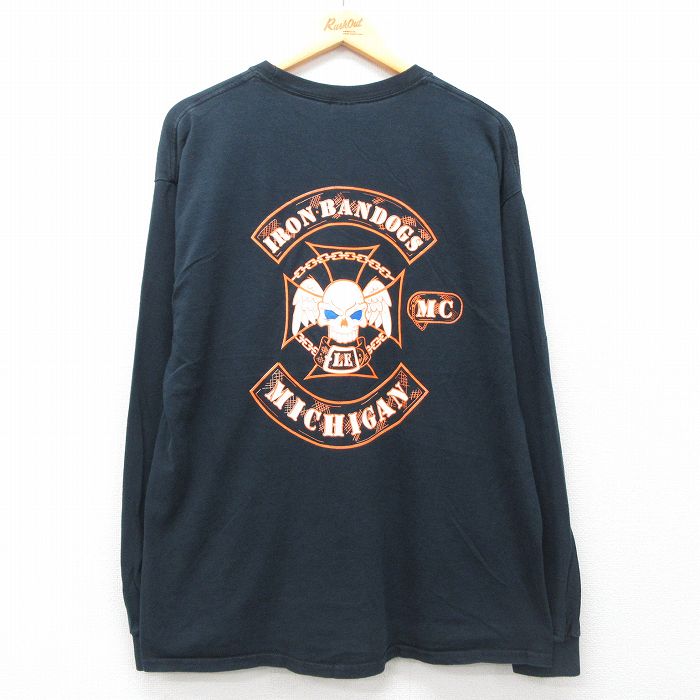 古着通販 XL☆古着 長袖 ビンテージ Tシャツ メンズ 00年代 00s