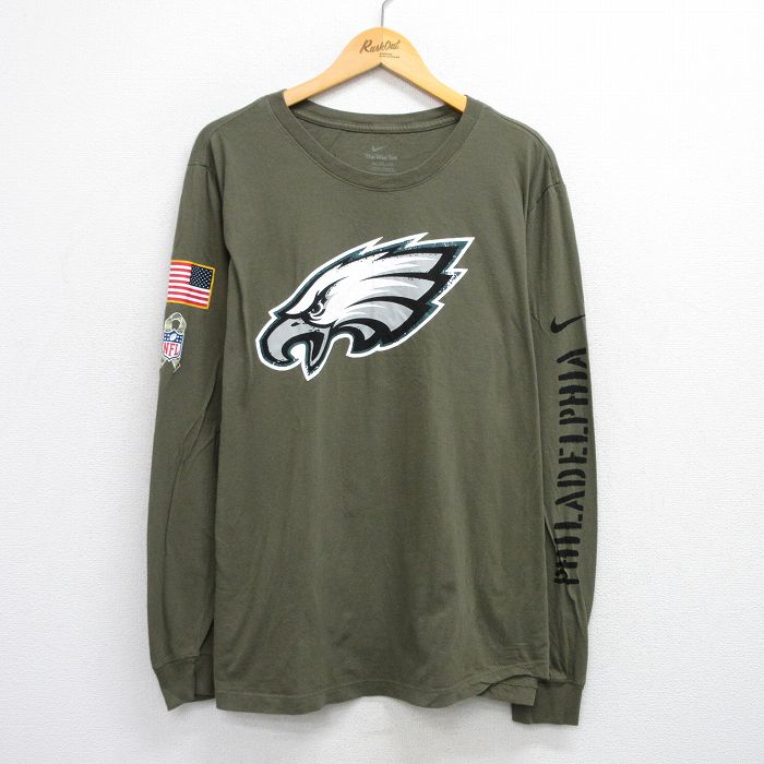 古着通販 XL☆古着 ナイキ NIKE 長袖 Tシャツ メンズ NFL フィラ