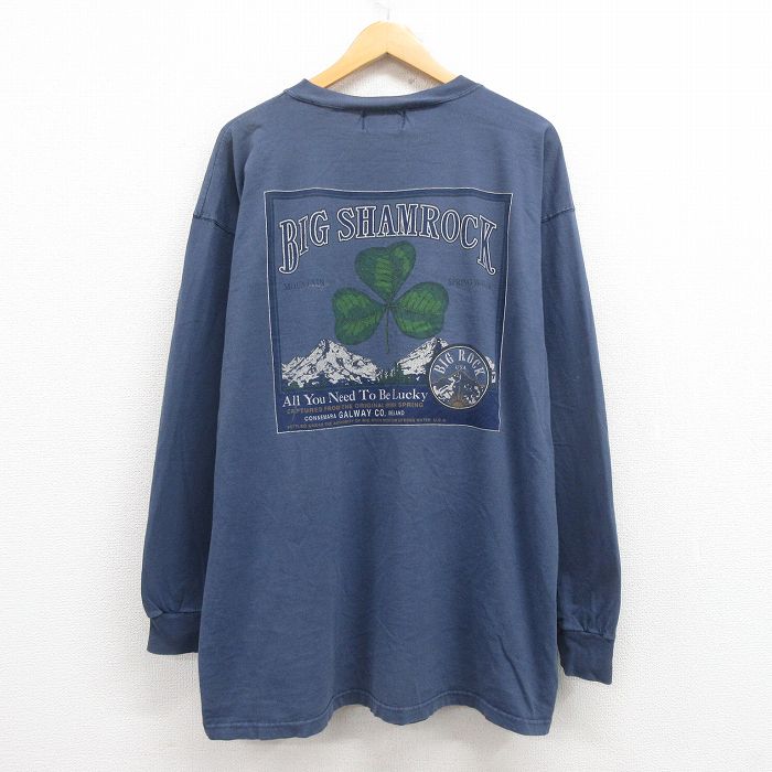 古着通販 XL☆古着 長袖 ビンテージ Tシャツ メンズ 90年代 90s