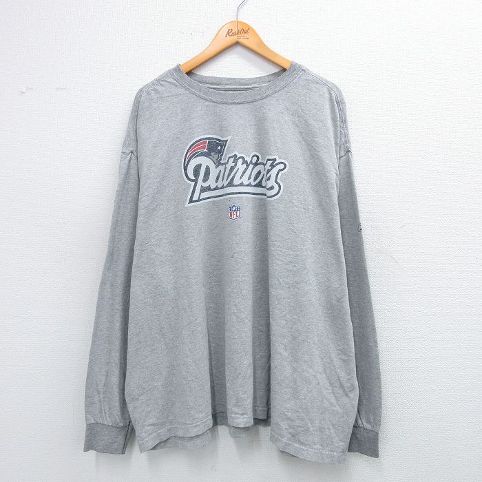 【美品】古着　NFL ニューイングランド　ペイトリオッツ　ロンT　メンズ　XL 古着通販 XL☆古着 リーボック 長袖 Tシャツ メンズ NFL ニュー