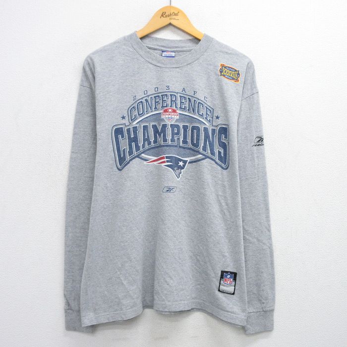 古着通販 XL☆古着 リーボック 長袖 ビンテージ Tシャツ メンズ