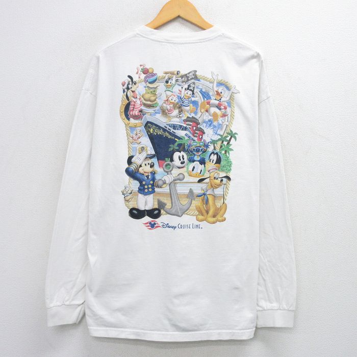 米ディズニー　長袖Tシャツ 古着通販 XL☆古着 長袖 Tシャツ メンズ ディズニー ミッキー