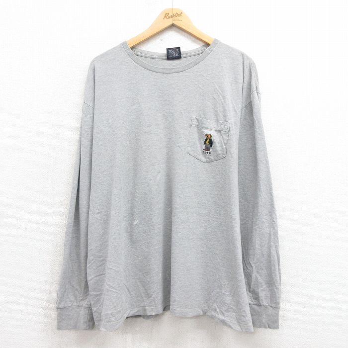 古着通販 XL☆古着 ラルフローレン 長袖 ブランド Tシャツ