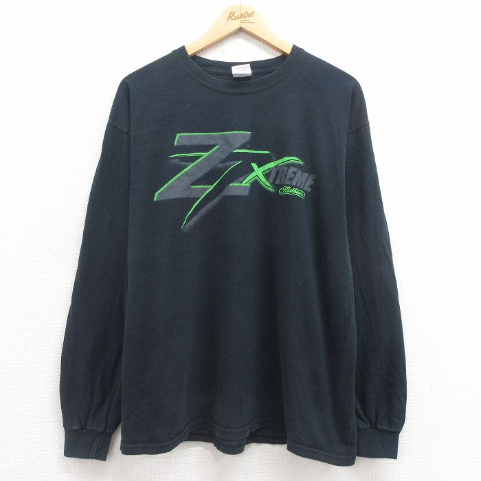 激レア◎00s 古着 プロモTee ロンT炭酸水 企業 セブンイレブン XL 黒 古着通販 XL☆古着 長袖 ビンテージ Tシャツ メンズ 00年代 00s