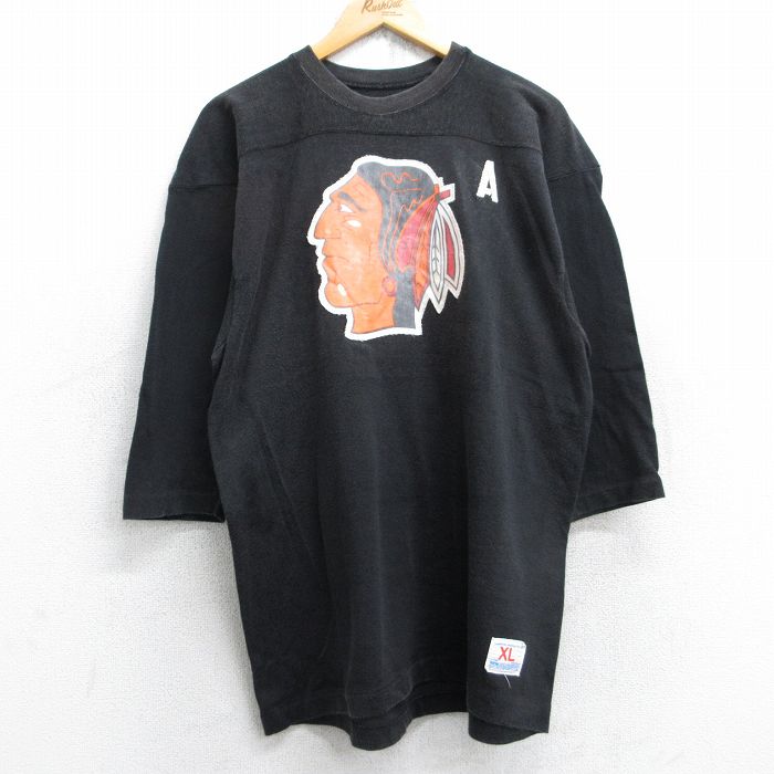 古着通販 L☆古着 チャンピオン Champion 7分袖 ビンテージ